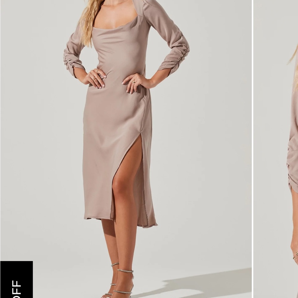 ASTR Gracie long sleeve dress